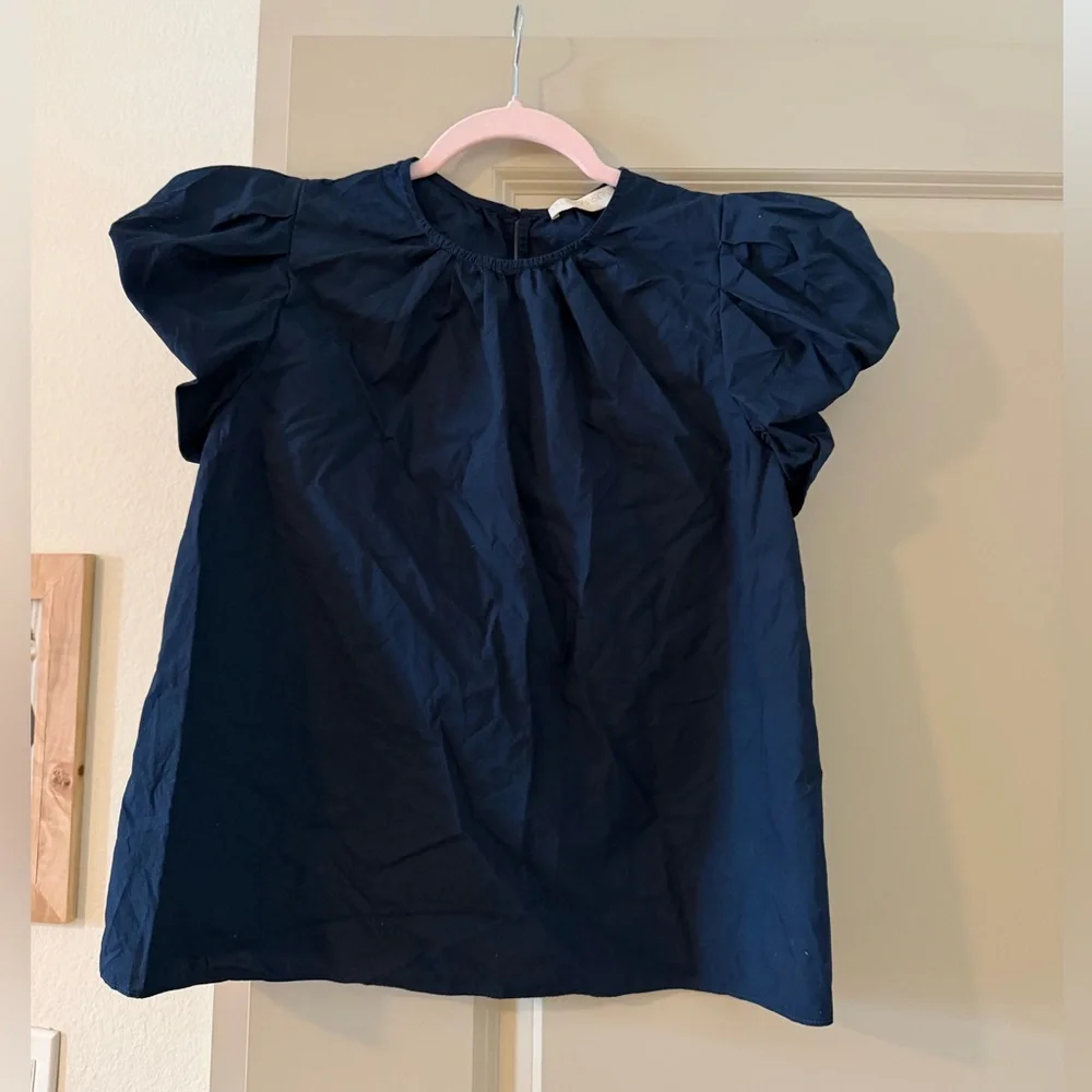 Ulla Johnson Iren Top Navy - Size 4 - Picture 2 of 5